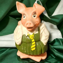 Vintage Annabel NatWest Pigs Girl Piggy Bank Wade England Pottery Orig Stopper - £17.61 GBP
