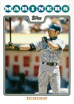 2008 Topps Ichiro Suzuki #SEA1 Seattle Mariners MLB Baseball Card - £1.52 GBP