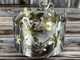 Candle Holder - Snowflakes - Fits Votive and Tea Lights - £6.26 GBP