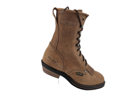 Ad Tec Womens Boots Packer Brown Ranch Riding Kiltie Lace Up Work 7m - $60.12