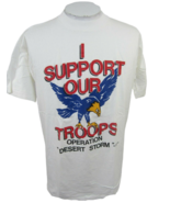 Operation Desert Storm vintage 1990 T Shirt I Support Our Troops Acme Or... - £25.72 GBP