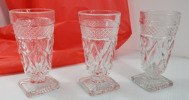 Imperial Glass Co. CAPE COD No.1602 Crystal Fancy Cut Stem Footed Juice Tumbler - £5.49 GBP