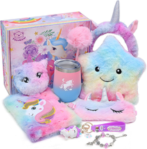 Unicorns Gifts for Girls Kids Toys 6 7 8 9 10 Years Old with Star Light up Pillo - £39.73 GBP