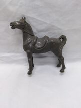 Vintage 1960s Gray Plastic Horse With Saddle Toy Figure 3* - $17.46 CAD