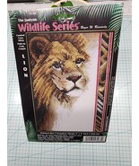 Janlynn Counted Cross Stitch Kit Wildlife Series LION NIP 5&quot;x7&quot; 13-268 V... - £23.18 GBP