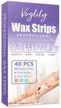 Voglily Wax Strips Hair Removal Wax Strips,Hair Remover Wax Kit - £17.19 GBP