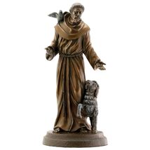 Saint Francis Animals Statue Figurine Religious Decoration 7.5 inch - $30.98