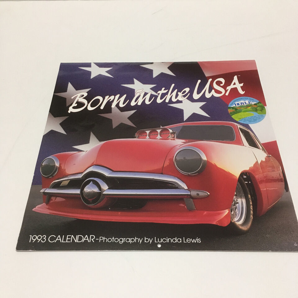 1993 Hoyle wall hanging calendar born in the USA  classic car pictures calendar - £14.82 GBP