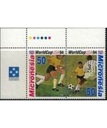 ZAYIX Micronesia 197a MNH World Cup Soccer FIFA pair / tab Sports 082422S05 - £3.53 GBP