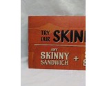 Potbelly Sandwich Works Skinny Pair / Gift Card Promotion Countetop Sign - £142.10 GBP