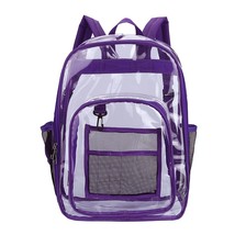 Unisex Waterproof Clear Transparent PVC Backpack for Adults and Students Women S - £28.30 GBP