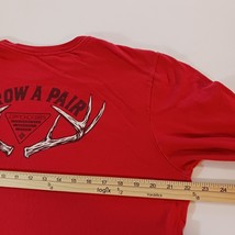 COLUMBIA Grow A Pair Graphic Men's Red Cotton Long Sleeve T-Shirt Size Large image 12
