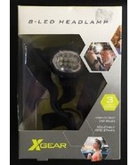 Xgear 8 LED Headlamp Headlight 3 Light Modes Pivots NEW (batteries not i... - £11.79 GBP