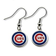 MLB Licensed Team Logo Dangle Earrings (Chicago Cubs) - $9.85