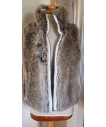 Reversible Weatherproof Garment Co Vest Women&#39;s Medium Faux Fur White Gr... - £23.37 GBP
