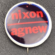 Nixon Agnew Black and Red Small Political Campaign Pin Button Pinback - £11.93 GBP