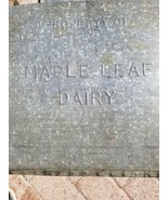 Vintage Maple Leaf Dairy Galvanized Steel Milk Delivery Box  - £39.27 GBP