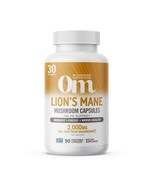 OM MUSHROOM SUPERFOOD Lion&#39;s Mane Mushroom Capsules Superfood Supplement... - $27.06 CAD