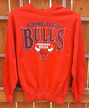 VTG Chicago Bulls Sweatshirt-XL 18-20 -Red-1992 Basketball NBA-Team Rate... - $37.86