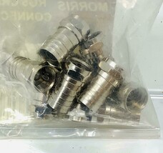 Morris Products Type F Coaxial Connector~Crimp On~Zinc Die Cast~10 Pack~... - €11,68 EUR