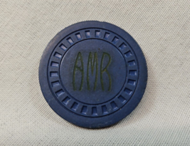 Vintage AMR Unidentified Gambling Club Blue Poker Chip - $3.95
