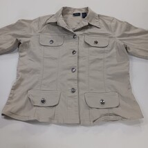 BP Bailey’s Point RN#56951 Women’s Tan/Khaki Cotton Blend Jacket Size L (13/15) image 15