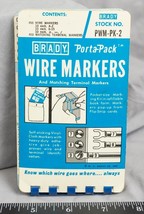 Vintage Brady Porta Pack Wire Marker Book g35 - £8.55 GBP