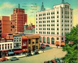 Mansfield Ohio OH Mansfield Skyline 1942 Vtg Linen Postcard Curteich - $3.91