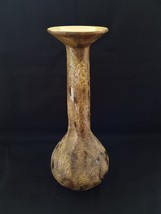 Unique handmade ceramic long neck vase, marked Paros Flora Gouda Holland - £52.03 GBP