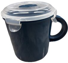 Blue Microwave Plastic Soup Mug Container W/ Vent Lid—NEW—SHIPS IN 24 HO... - $22.65