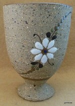 Tolana Mexico Hand Made Pottery Stemmed Juice Tumbler 4&quot; - £12.59 GBP