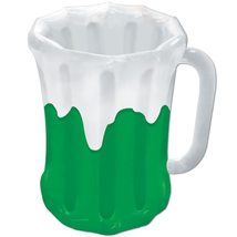 St. Patrick&#39;s Day Party Supplies - Frothy Green Beer Mug Inflatable Drin... - £17.68 GBP