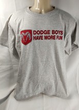 Dodge Boys Have More Fun Gray Santee Gold T-Shirt Size Large - £10.46 GBP