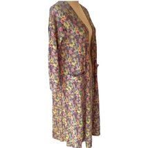 LuLaRoe Sarah Purple/Pink Floral Duster Sweater Cardigan Women&#39;s Small - €16,47 EUR