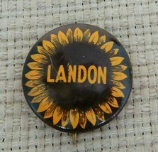 Vintage Bastian Bros. 1936 Landon for President political pin back badge button - £7.84 GBP