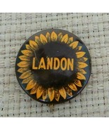 Vintage Bastian Bros. 1936 Landon for President political pin back badge... - $10.00