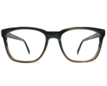 Warby Parker Eyeglasses Frames BARKLEY W 125 Brown Gray Horn Square 58-1... - $74.67