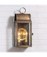 Town Lattice Outdoor Wall Light in Solid Weathered Brass - $451.27 CAD