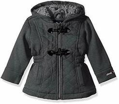 Limited Too Girls Quilted Toggle Fleece Jackets Gray Puffer,Various Sizes - $30.00