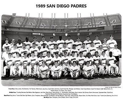 1989 SAN DIEGO PADRES 8X10 TEAM PHOTO BASEBALL PICTURE MLB - $4.94
