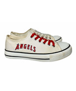Los Angeles Angels Unisex Canvas Baseball Shoes MLB Sneakers Sz 39 M 6.5... - $723.58 MXN