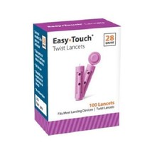 Easy Touch Lancets 28G 100 CT FREEEEEEEEEEEEEEEEEE SHIPPINGGGGGGG - $4.99