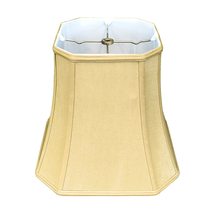 Royal Designs BS-716-14BG Square Cut Corner Basic Lamp Shade, 9 x 14 x 12.5, Bei - £33.93 GBP+