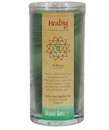 Aloha Bay Heart Chakra, Healing Scented Candle 11 oz, dark green tall glass - £17.32 GBP