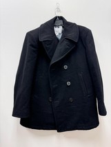 Genuine US Navy USN Overcoat Man&#39;s Wool Pea Coat - 44S - £79.42 GBP