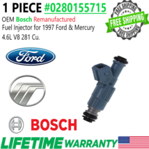 OEM Bosch x1 Fuel Injector for 1997 Mercury &amp; Ford 4.6L V8 281 Cu. #0280155715 - £35.11 GBP