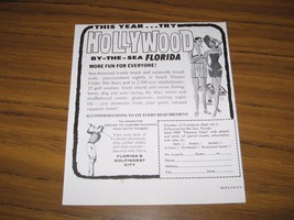 1964 Print Ad Hollywood By-the-Sea,Florida Chamber of Commerce - $10.83
