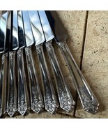 8 Dinner Knives HER MAJESTY 1847 Rogers Bros, International Silverplate - $454.18 MXN