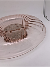 9-1/2&quot; Pink Console Bowl DEPRESSION GLASS w/ 10 Hole &amp; Center Candle Hol... - $44.60