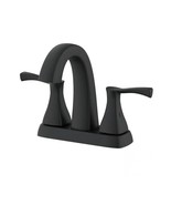 Open Box Glacier Bay Calandine Matte Black Bathroom Faucet 2-Handle Drai... - $84.20 CAD